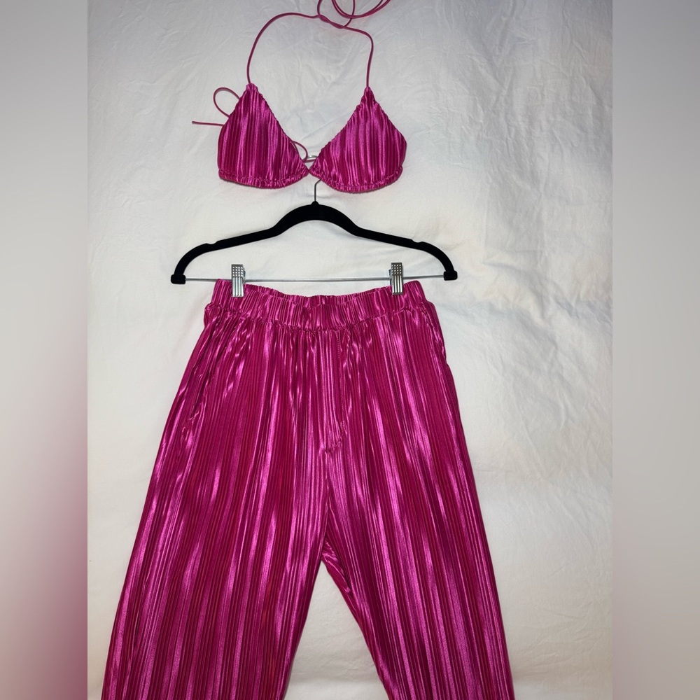Hot Pink Top and Pants Set